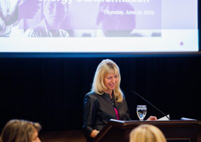 Woman giving a speech