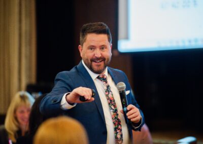 Man giving a speech at The Common Ground of Energy Transformation event