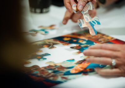 Puzzle piece being put into place at The Common Ground of Energy Transformation event