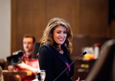 Smiling young woman at The Common Ground of Energy Transformation event