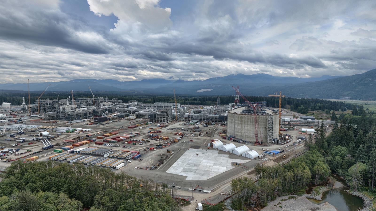 LNG Canada site construction activities
