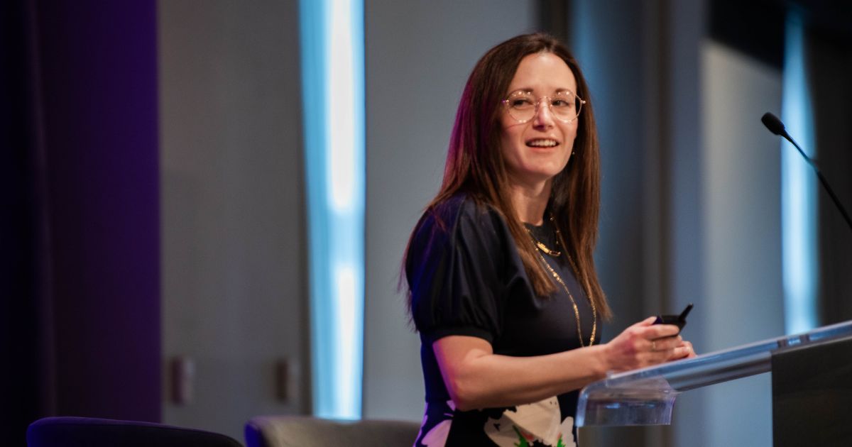 Kirsten Baker, Partner and National Energy Leader at PwC Canada, speaks at a CPW event.